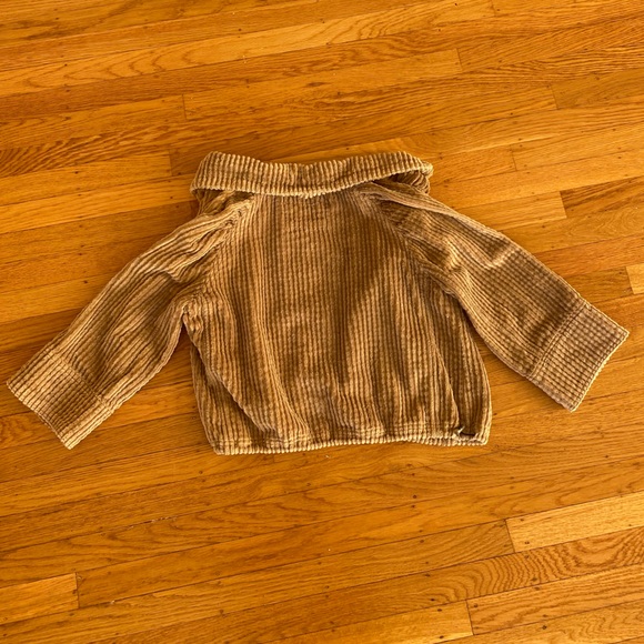 Live a Little Corduroy Cropped Jacket Brown/Tan Medium - Picture 4 of 5